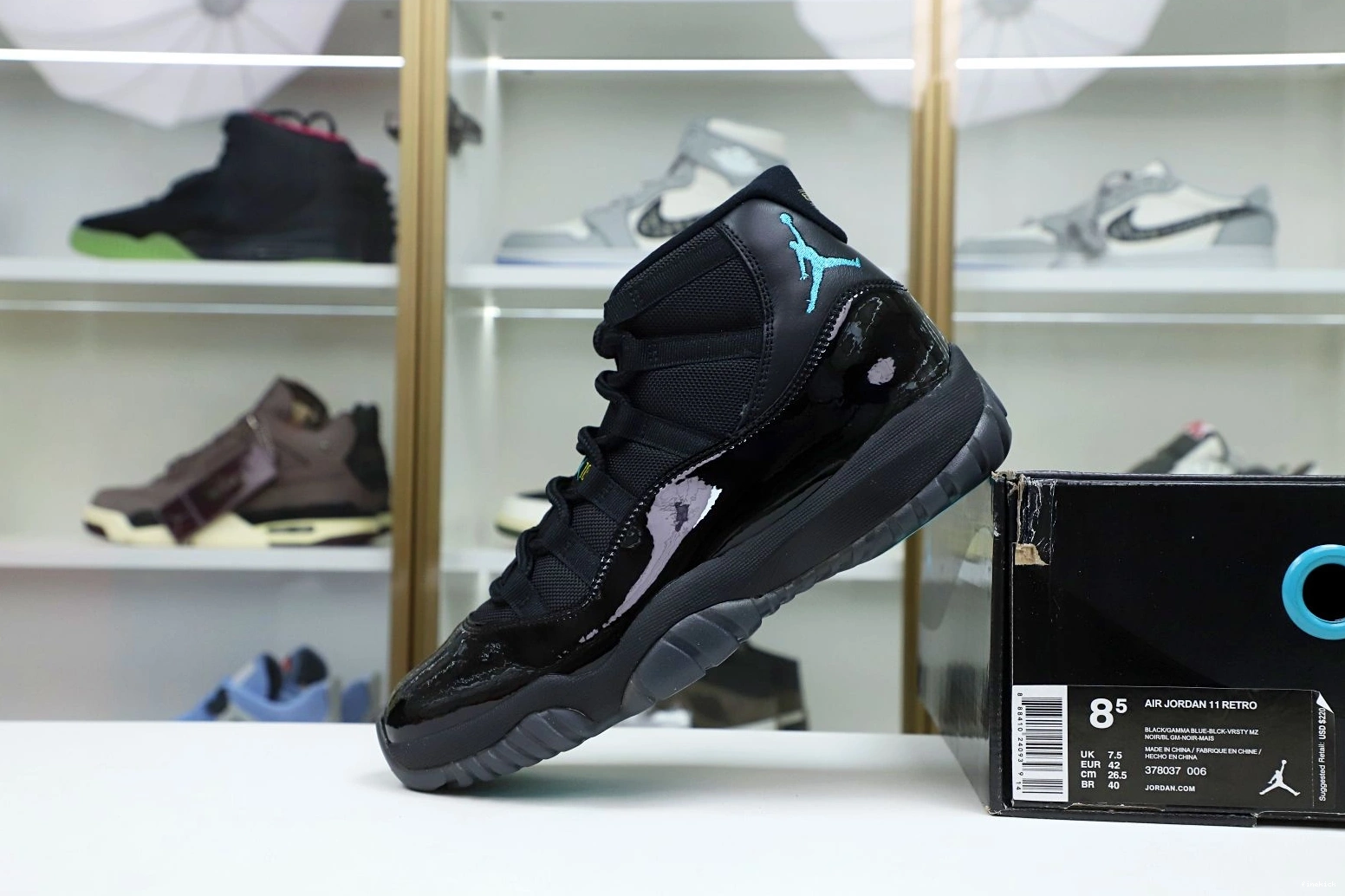 11 JORDAN BLUE RETRO AIR GAMMA 0223